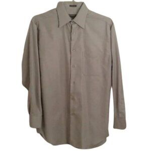 Perry Ellis M 15 32/33 Long sleeve Dress shirt Blue